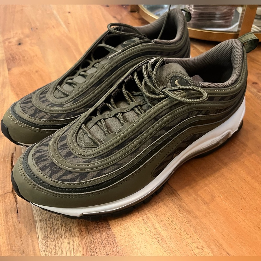 Nike Air Max 97 Tiger Camo Olive Size 11